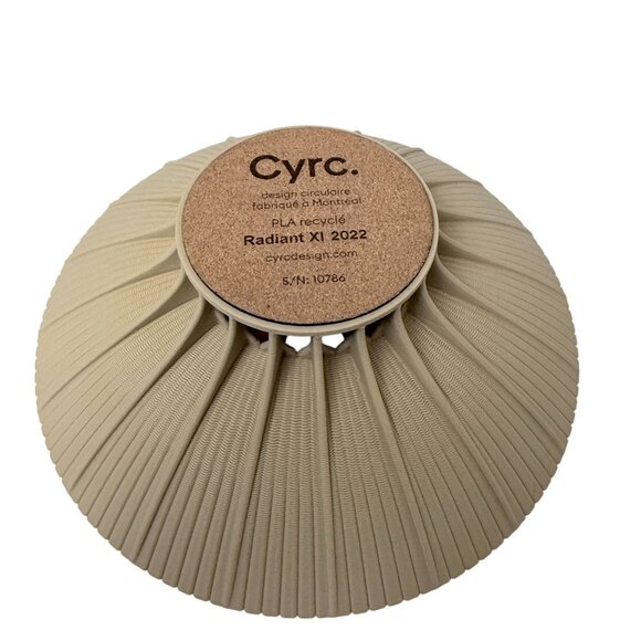 CYRK. DESIGN Radiant Fruit Bowl Beige Tan 10.75" Modern Art Home Decor - Picture 6 of 8